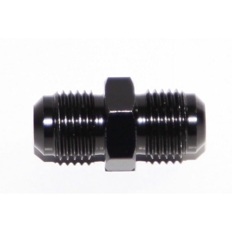 Red -4AN Male to -4AN Male 0 Degree Straight Aluminum Anodized Fitting Red -4AN Male to -4AN Male 0 Degree Straight Aluminum Anodized Fitting