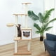 thumbnail image 5 of Fast Delivery Pet Cat Tree House Tower Condo Wood Cat Scratching Sisal-Covered Scratch Posts Pads with Play Ball for Cats Kitten ShopWise Round, 5 of 16