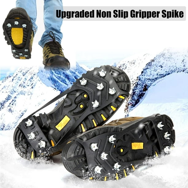 Couvre-chaussures à crampons antidérapants 18 dents pour marcher sur la  neige FR