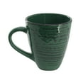 thumbnail image 5 of Elama Malibu Sea Glass 16-Piece Dinnerware Set in Dark Green, 5 of 10