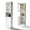 White, variant on CHSHIN 67" H White Metal Bathroom Storage Cabinet,6-Tier Narrow Slim Cabinet for Small Spaces,Modern