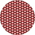 thumbnail image 1 of Ahgly Company Machine Washable Indoor Round Transitional Light Coral Pink Area Rugs, 6' Round, 1 of 7