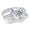Platinum, variant on 1.2 CTW Classic Channel Set Wedding Set Bridal Band & Diamond Engagement Ring w/ 0.5 Ct Heart Cut I Color VS2 Clarity Center Platinum Size-5.0