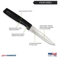 thumbnail image 4 of Rada Cutlery 3.875-Inch Serrated Steak Knife Anthem Wave Handle, 4 of 5