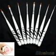 thumbnail image 2 of UDIYO 8PCS Zebra Nail Art Dotting Manicure Painting Drawing Polish Brush Pen Tools, 2 of 7