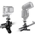thumbnail image 4 of Tripod Clip Mount Spring Clamp Holder with Ball Head Universal 1/4 Screw for DSLR Mirrorless Camera Action Camera Flash Light Ring Light Mounting, 4 of 7