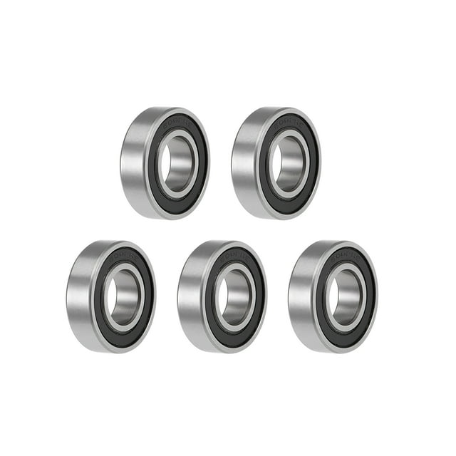 Unique Bargains 6002-2RS Roulements à Billes à Gorge Profonde Z2 15mmx32mmx9mm Acier au Carbone Double Blindage 5pcs