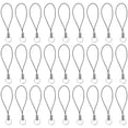 thumbnail image 1 of 100Pcs Simple Fashion Cell Phone Lanyard Men And Women General Short Wrist Rope Digital Camera Self Timer Lever Short Lanyard (Black), 1 of 5
