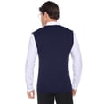 thumbnail image 6 of Purcoar Men's V-Neck Button Front Sweater Vest Twist Cable Knitwear Cardigan, 6 of 6