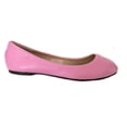 thumbnail image 2 of Shoes8teen Womens Ballerina Ballet Flat Shoes 8600 Pink 8, 2 of 3