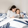 thumbnail image 5 of Homewish Graffiti Geometric Striped Full Size Comforter Sets,Modern Abstract Artistic Bedding Comforter Set,White Blue Bedding Sets For Girls Kids,Luxury Bedroom Decor,3pcs, 5 of 8