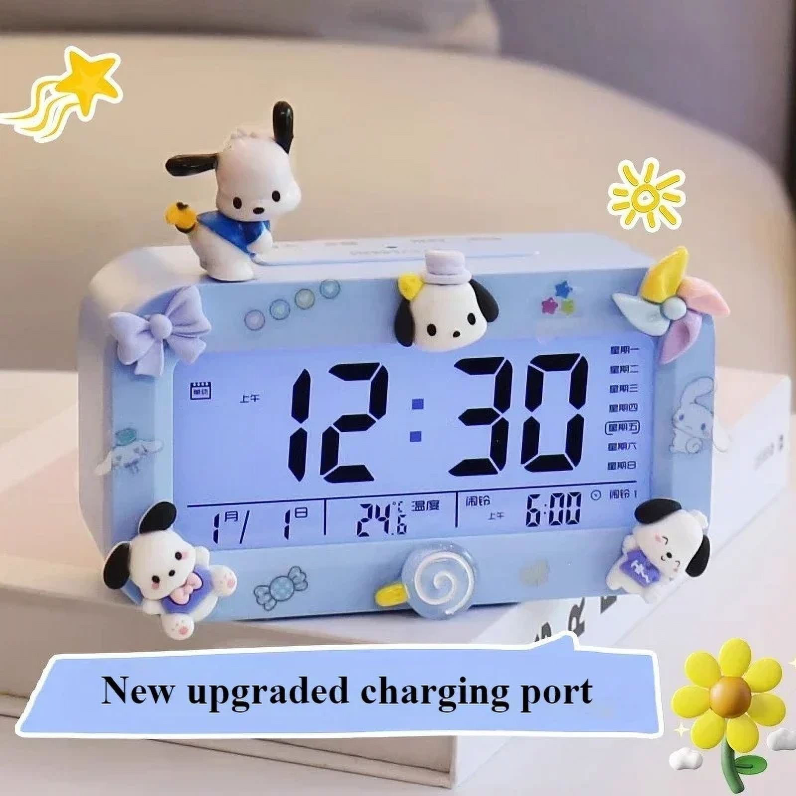 Advance Analog White Electric QA Alarm Clock with Luminous