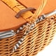 thumbnail image 5 of Cesta Tejida Para Picnic, Cesta De Mano De Mimbre Portátil Duradera, Cesta De Fruta Rústica Con Tapa Para Salida Al Aire Libre, 5 of 8