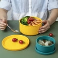 thumbnail image 5 of Leakproof Lunch Container Set: Heat Resistance Silicone Boxes, 5 of 8