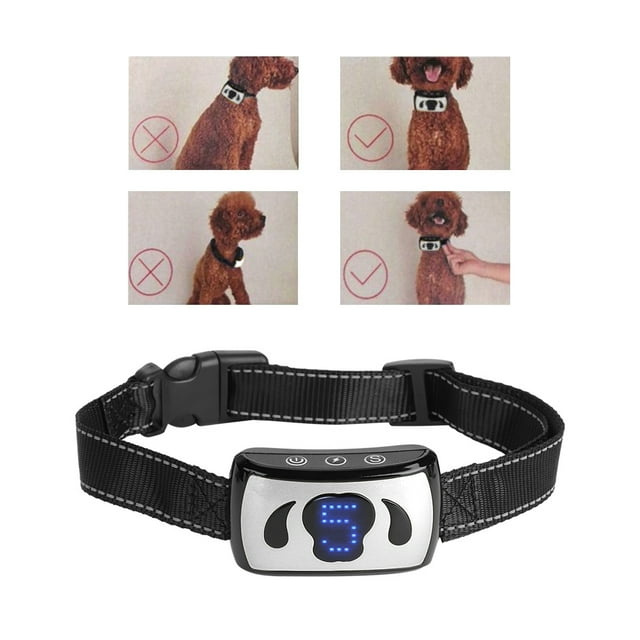 Barking Control Collar,Voice Control Automatic Waterproof Dog Training Collar Training Collar Solid Performance