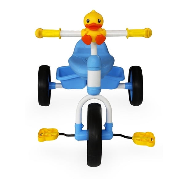 Triciclo Con Patito Y Cajuela Para Niños/niñas De 2-4 Años azul CHICO Rm Regalomex YC011603