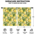 thumbnail image 2 of Blackout Kids Curtains,Yellow Lemon Fruits GreenLeaves Pattern Childrens Insulated Curtains Set Of 2,Bedroom Essentials,Toddler Room Decor 42"x54", 2 of 5