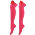 thumbnail image 4 of IWRICH Thigh High Stockings with Bow for Women Thigh High Socks over Knee for Christmas Daily Wear D, 4 of 5