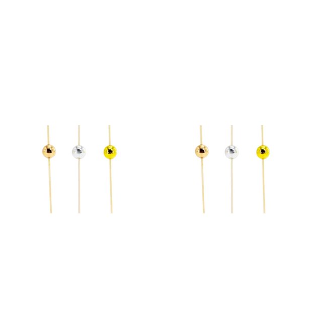 Wosthever 100 Uds palillos de pinchos desechables creativos surtidos de frutas bambú cóctel pastel palillos de comida fiesta accesorio Type1 NO1