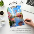 thumbnail image 3 of FORMRS Acrylic Clipboard with Low Profile Clip Standard A4 Letter Size, 12.5" x 9", Realistic Pink Flamingo Flower, 3 of 8
