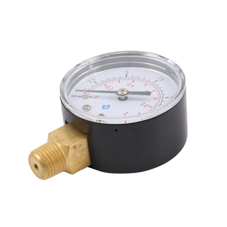 0-1bar 50mm Jauge de pression d'eau Mètre 1/4 Inch Npt Fileter