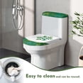 thumbnail image 5 of HELLHERO Green Festive Background Toilet Seat Covers Universal Bathroom Toilet Lid Cover Set & 2 Pieces Adjustable Elastic Bottom, 5 of 5