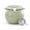 Light green, variant on Bacon Grease Container with Strainer, Ceramic Cooking Oil Filter Jar with Lid and Spoon
