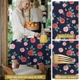 thumbnail image 5 of Pioneer Flower Floral Print Pattern Round Tablecloth 60 X 60 Inch, Wrinkle Resistant Wipeable Table Cloth for Kitchen Dining Picnic Patio Party, 5 of 6