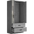thumbnail image 2 of Woodpeckers Furniture and Mattress Mirrored 2 Door Wardrobe & 2 Drawers, 2 of 6