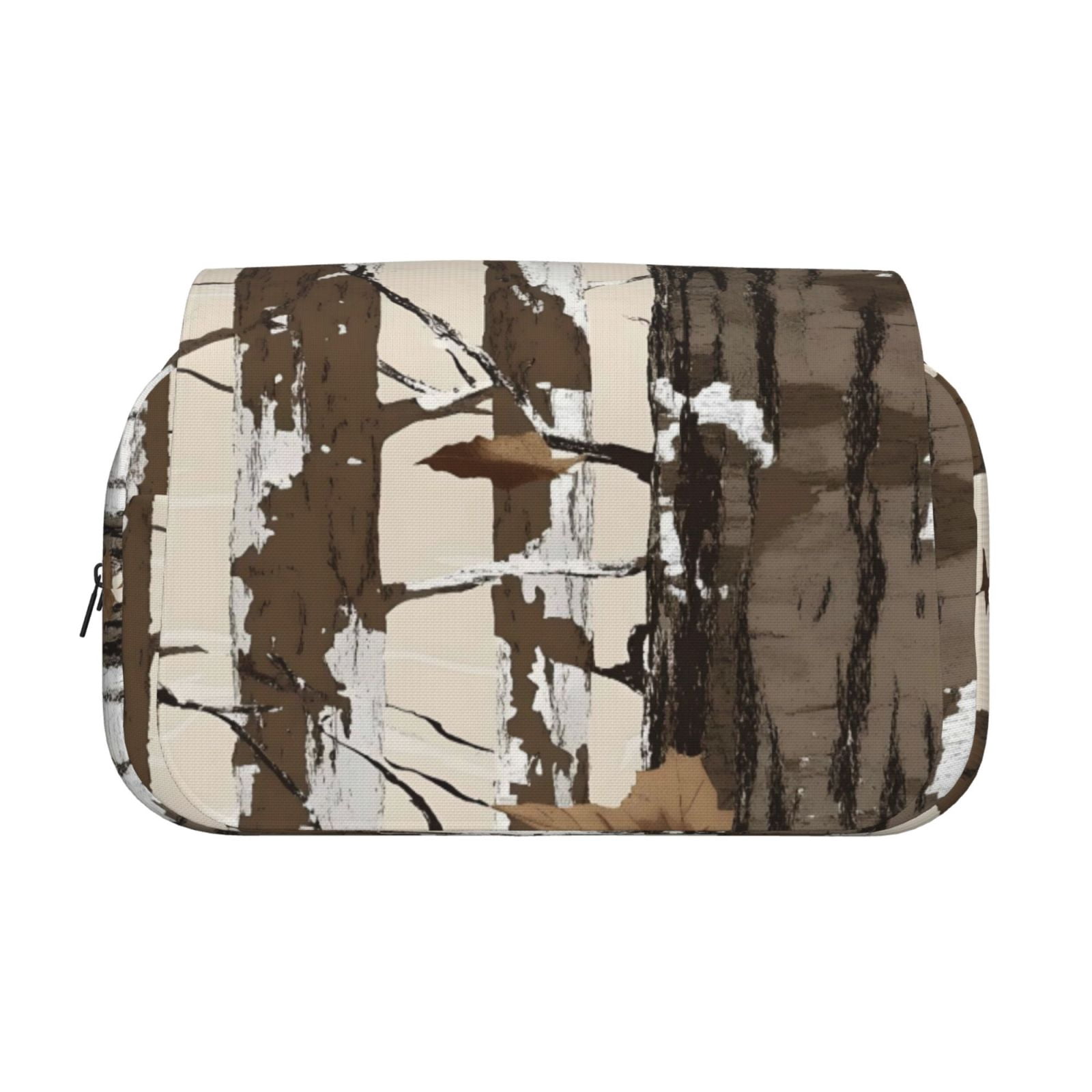 Large-Capacity Flip-Top Double-Layer Pencil Case, Multi-Functional Pocket Pen Case, Durable Stationery Organizer Woods Camouflage Tan_3