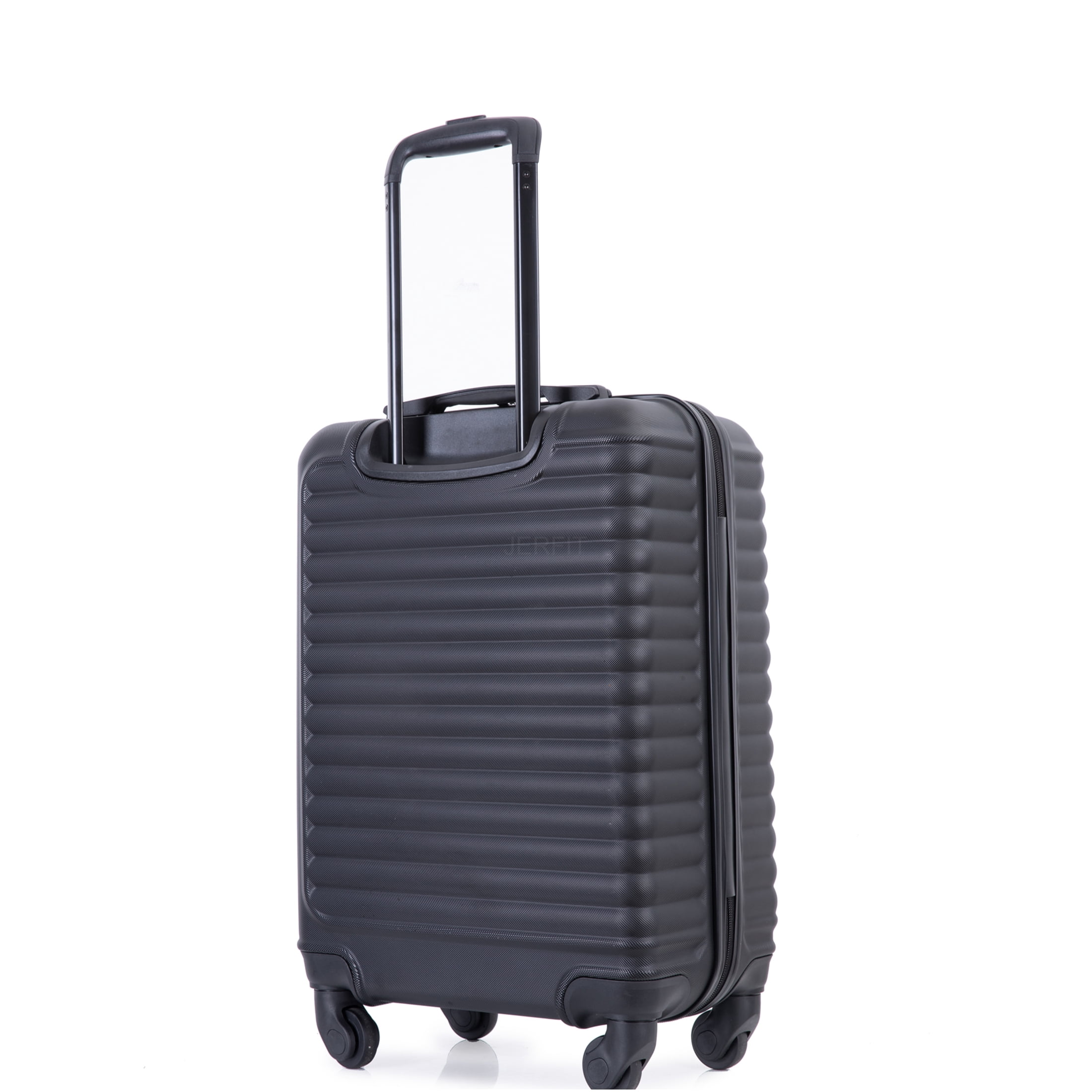 JERFIT 20-Inch Carry On Luggage Hard Shell Spinner Suitcase - Lightweight ABS Cabin Bag with 360° Wheels & TSA Lock for Air Travel, Black