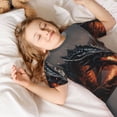 thumbnail image 4 of Balery Fiery Black Dragon Attack Conjunto de Pijama Infantil de Manga Corta con Estampado – Ropa de Dormir de Algodón Suave-4X-Large, 4 of 5