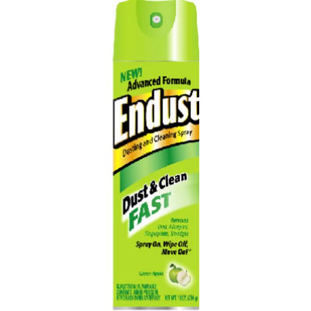 Endust MultiSurface Dusting & Cleaning Spray Aerosol, Green Apple, 10