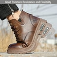 thumbnail image 6 of Steel Toe Cap Boots Men Women Work Boots Waterproof Safety Trainers Lightweight Safety Shoes Non-Slip Puncture Proof 6.5-10.5, 6 of 7