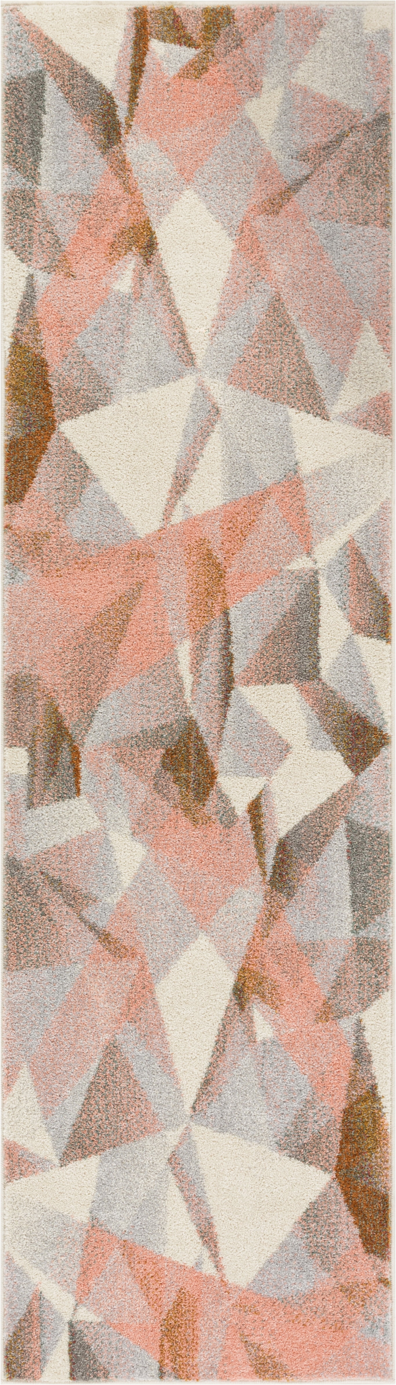Well Woven Vettore Naomi Mid-Century Modern Geometric Tranquil Pink 2'3" x 7'3" Runner Area Rug