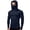 Navy, variant on Dianli Casual Unisex Summer Solid-Color Long Sleeve Hooded Sun-Protection Top with Face Mask and Side Zipper Sunscreen Jacket Lightweight Breathable UV Protection Outdoor Travel