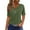 Army Green, variant on Womens Blouses Loose Fit Comfy Cotton Blend Plus Size Tops Solid Plus V-Neck Tshirts Holiday Beach Short Sleeve Blouse Casual Cotton Linen T-shirt Cozy Style Ladies Tee Tshirt Pi