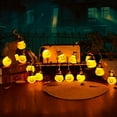 thumbnail image 3 of Vorkoi Halloween Pumpkin LED Lights, Pumpkin Orange String Lights with 20 Lantern Lights, Halloween Lanterns String Lights for Indoor Outdoor Party Garden Bedroom Camper Decor, 3 of 5