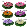 thumbnail image 3 of Solar Lily Pad Led Floating Lights Solar Garden Lights For Pool Pond Garden Water Night Light, 3 of 5