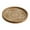 Brown, variant on CoudarTitie Circular Serving Platter 12inch Bar Circle Decorative Plate Wooden Candle Holder White