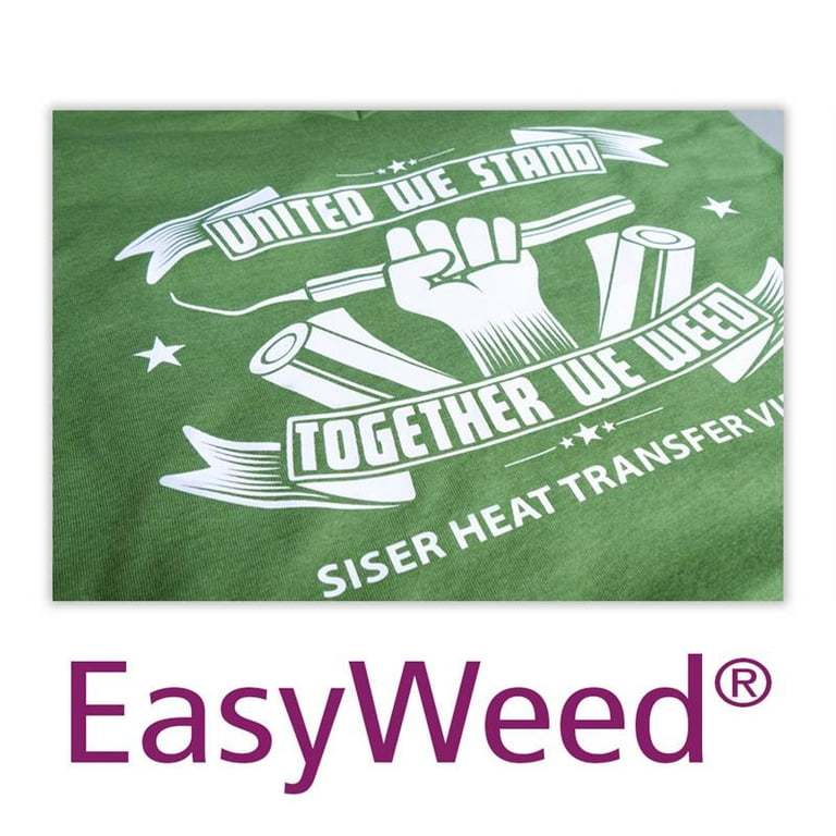 SISER HTV EasyWeed Heat Transfer Vinyl for T Shirts 15 x 1 and 15 x 3  Yards