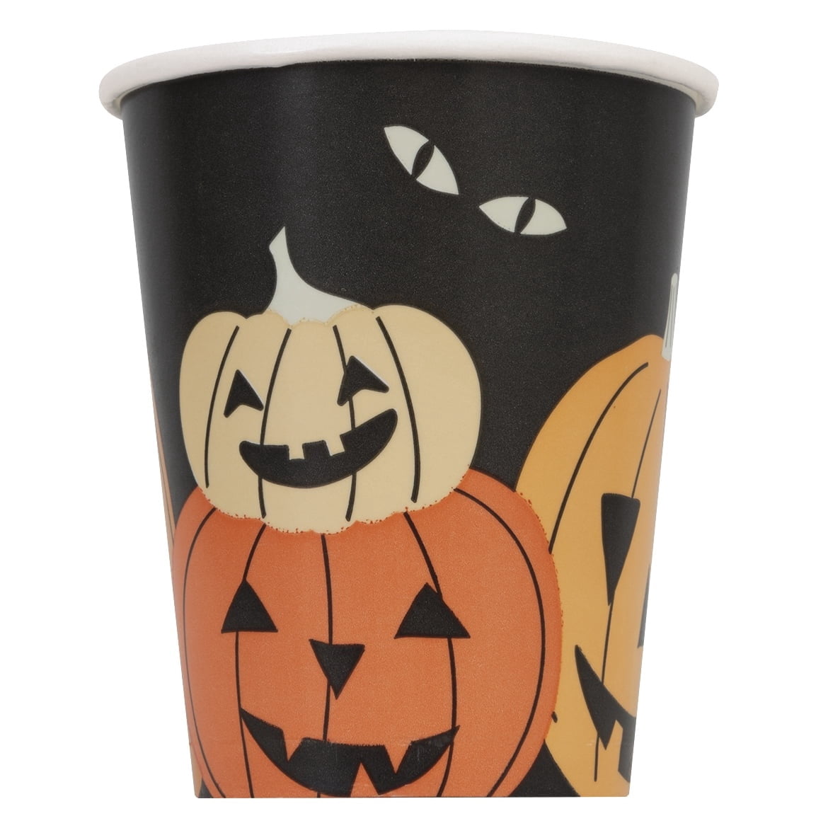 Jack-o'-Lantern Disposable Paper Cups, Multicolor, 9 oz, 8 Count, Halloween by Way To Celebrate