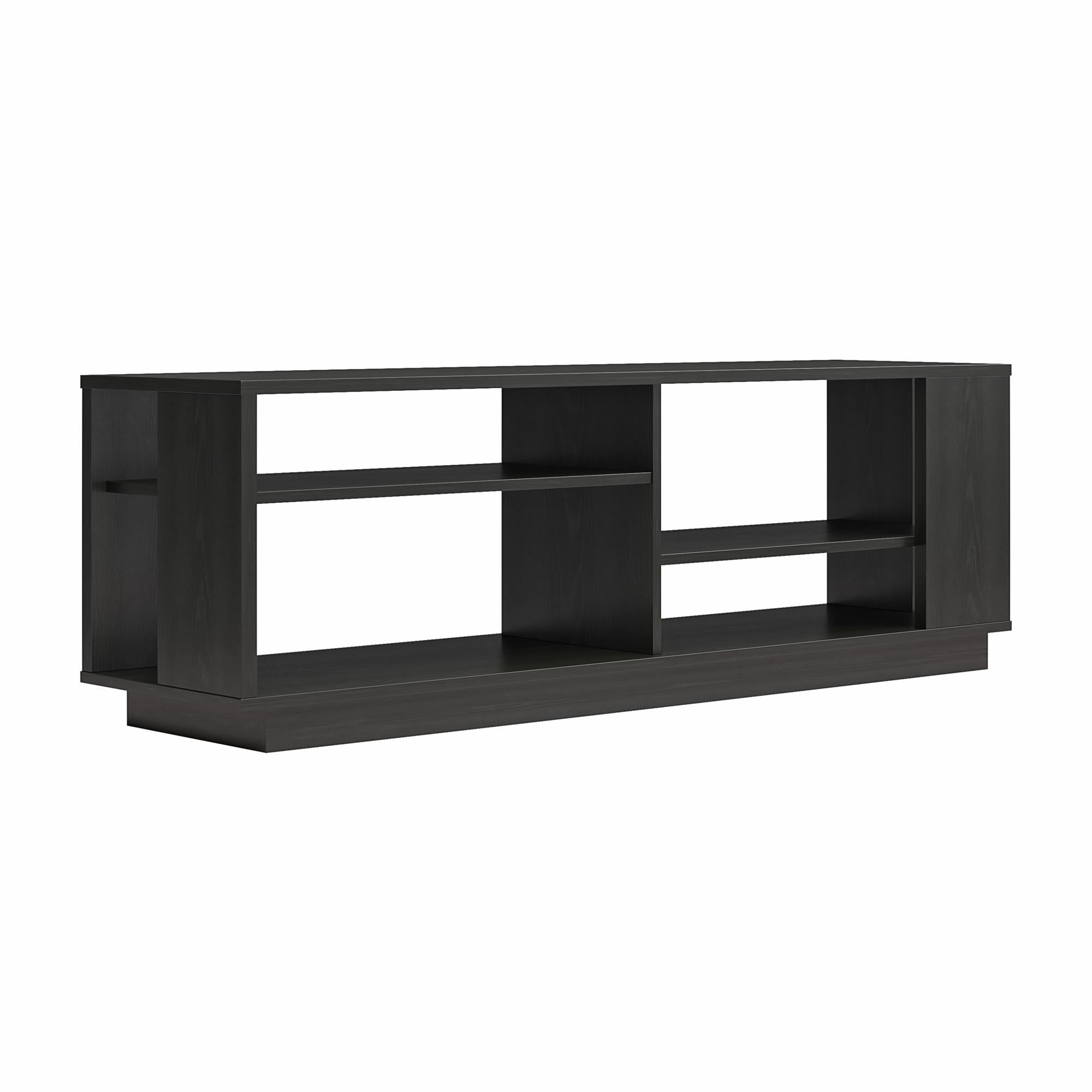 Ameriwood Home Glenvale Contemporary TV Stand for TVs up to 60", Black Oak