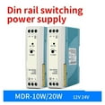thumbnail image 2 of 10W 20W Industrial DIN Rail Switching Power Supply 5V 12V 24V AC/DC Single Output LED Lighting Source Power MDR-20-12 MDR-10-24 ,overload cut-off, 2 of 5