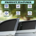 thumbnail image 2 of AYAMAYA Car Window Sun Shade,4 Pcs Magnetic Side Window Sunshades For Sleeping Kids And Family With UV Protection Block Damage from Direct Bright Sunlight, 2 of 7
