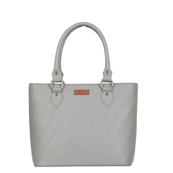 Sishka Grey Hand Bag for Women Satchel – Vegan Leather Tote Shoulder Bag for Daily Use