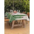 thumbnail image 3 of Outdoor Tablecloth with Umbrella Hole for Patio/Picnic/Party/Camping, Green Cactus Tropical Waterproof Table Cloth Rectangle Table Cover Washable, Summer Vintage Botanical (60"x 120"), 3 of 8