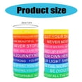 thumbnail image 3 of 20Pieces Inspirational Silicones Bracelets with Motivational Quote Multiple Colored Wristbands for Kids and Adults, 3 of 8