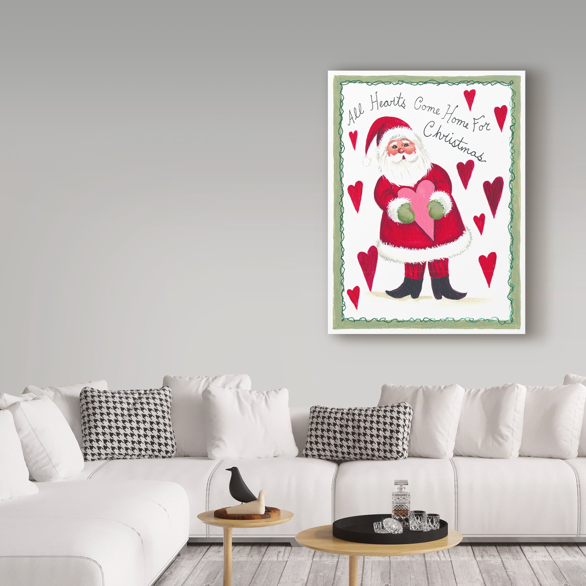 Trademark Fine Art 'All Hearts Come Home For Christmas' Canvas Art by Beverly Johnston