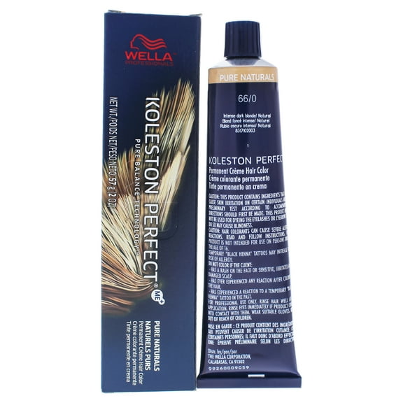 Koleston Perfect Permanent Creme Haircolor - 66 0 Intense Dark Blonde-Natural by Wella for Unisex -
